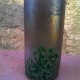 Iridescent glass vase