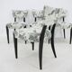 4 chaises de salle à manger Jindrich Halabala des années 1950, Tchécoslovaquie