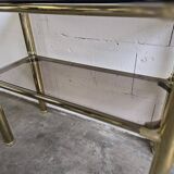 Table console vintage « dorée » / table d’appoint / étagère