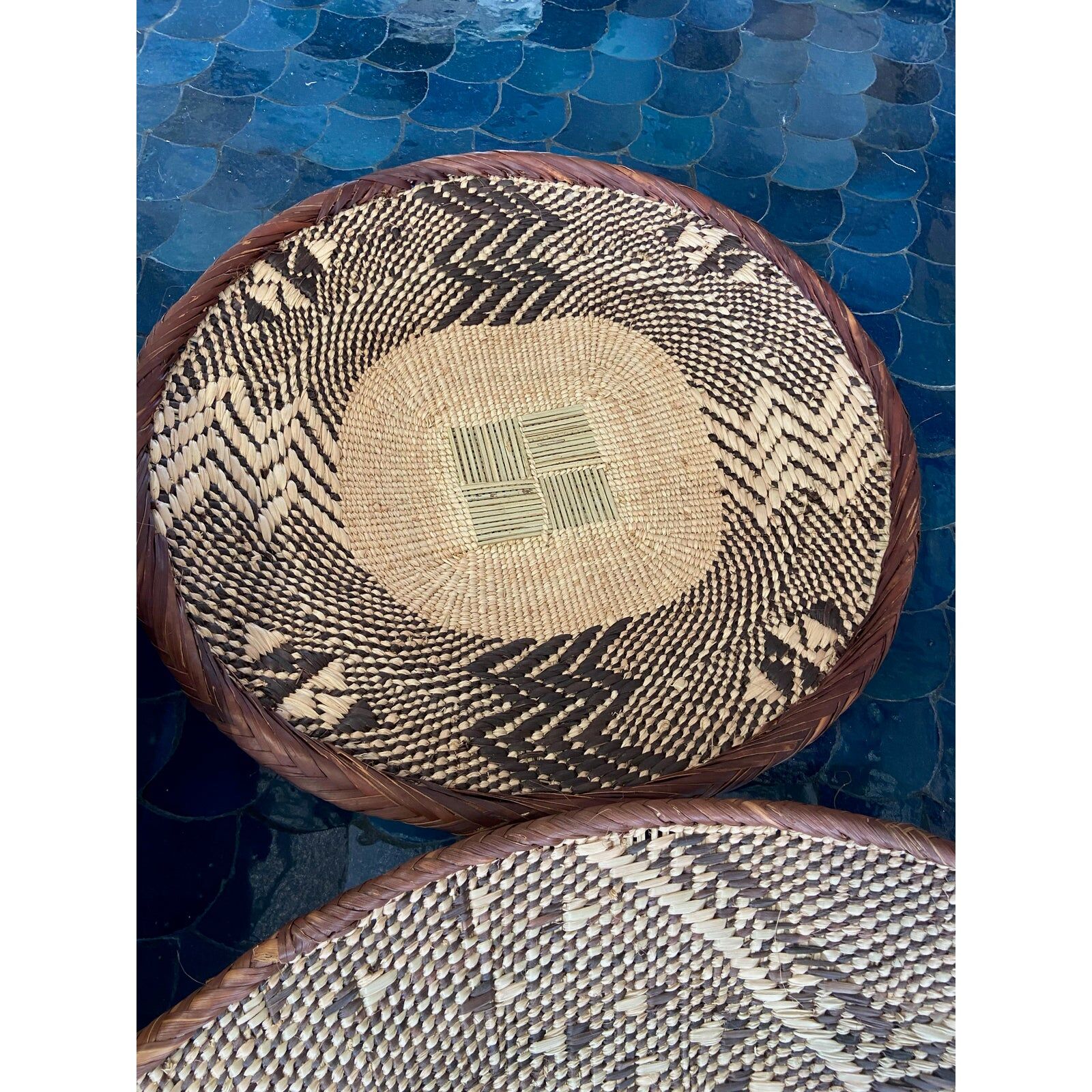 6 Zimbabwe Batonga wall baskets