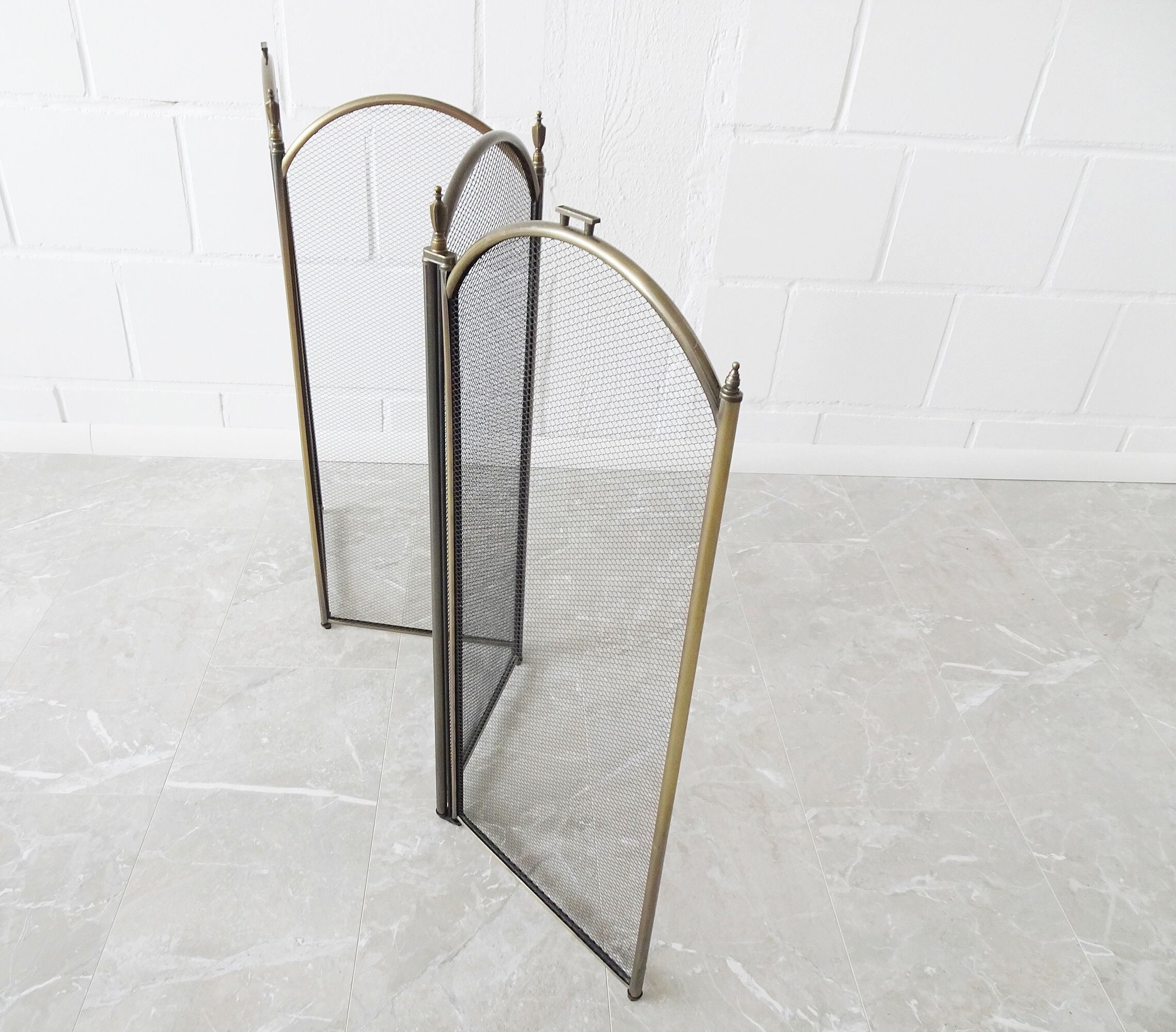 écran de cheminée vintage pliable