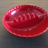 Red Melamine Ashtray Willert Home - USA- 1970s