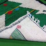 Handmade pure natural wool rug, size 100 x 200 cm