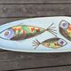 Large XXL ceramic fish platter Pornic Vintage 1950s