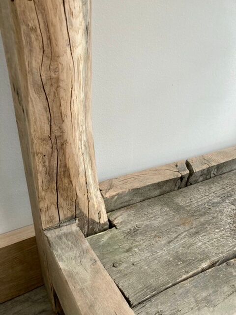 Old wooden workbench