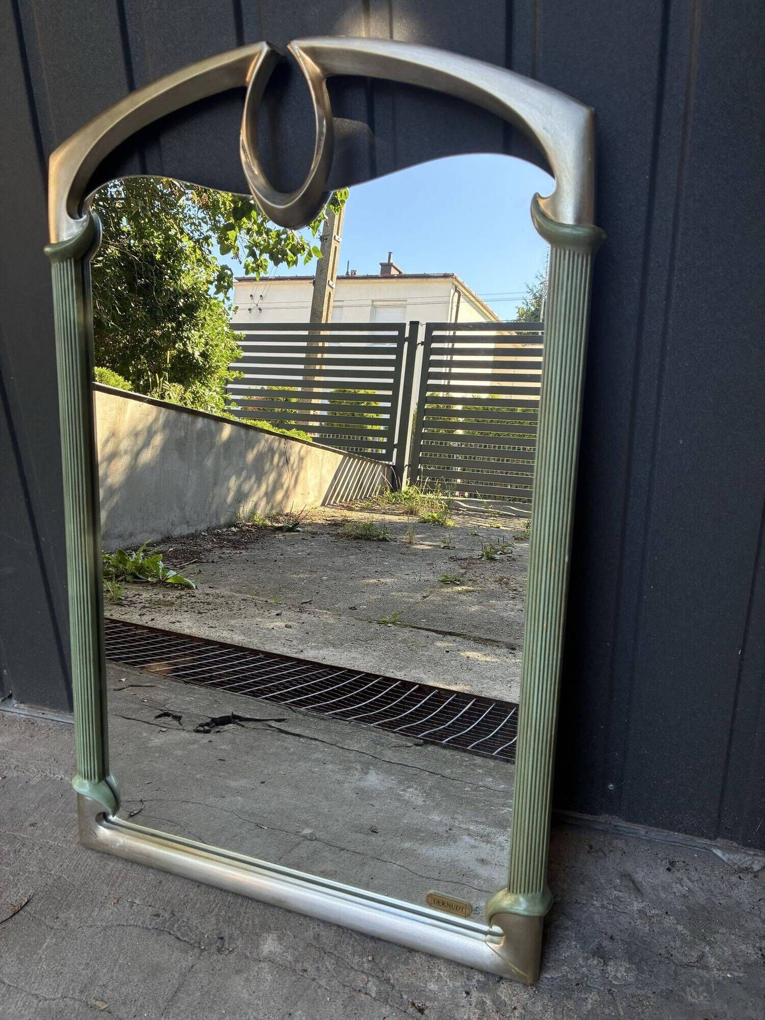 DeKundt Hollywood Regency wall mirror, Belgium, 1980s