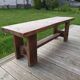 Table de ferme et ses deux bancs