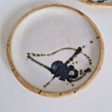 Set of 2 pottery plates from La Colombe, Vallauris