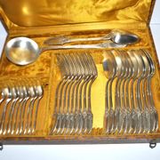 Boulenger household items 34 place settings Empire Marie-Louise 12 soup spoons 9 forks 11 dessert spoons