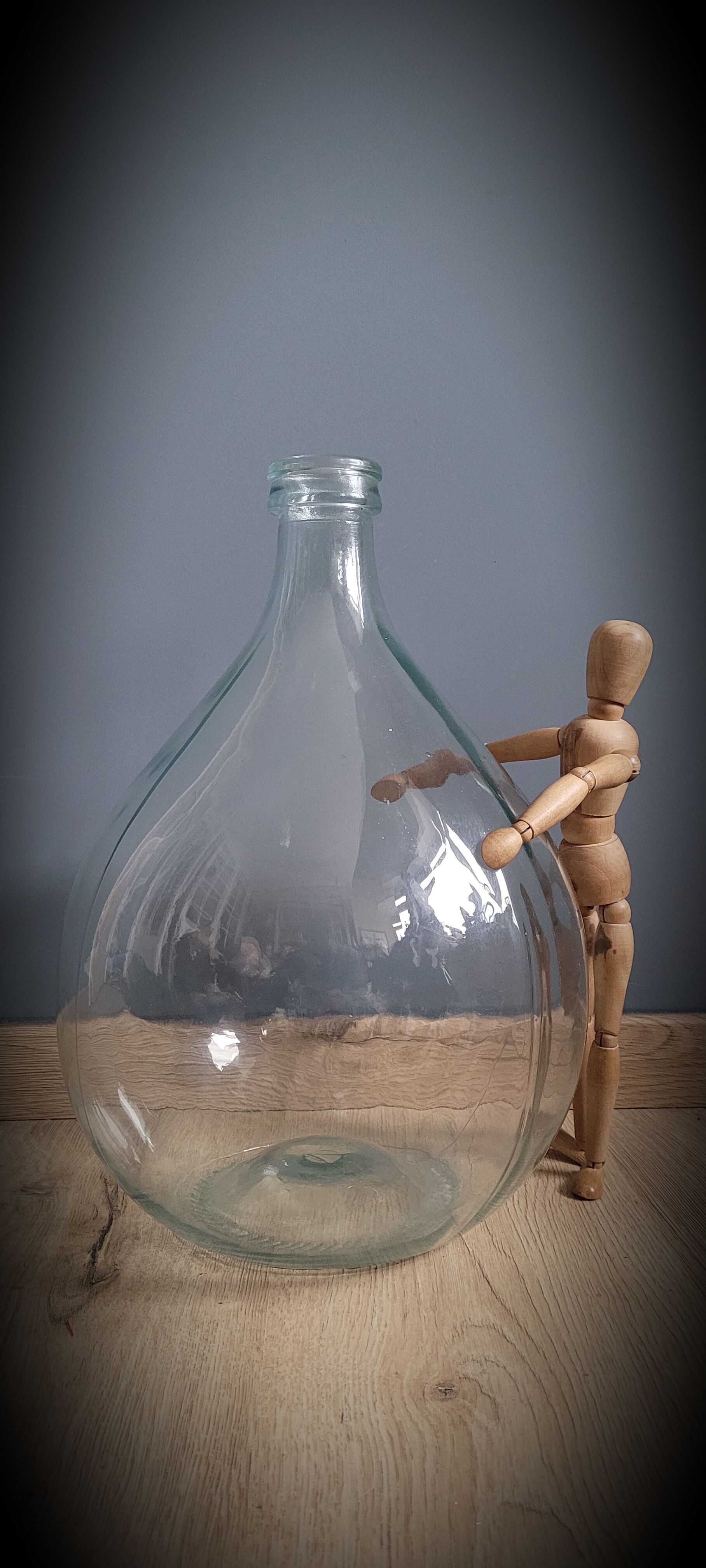 Demijohn 10L transparent round