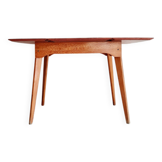 Table with folding compass legs