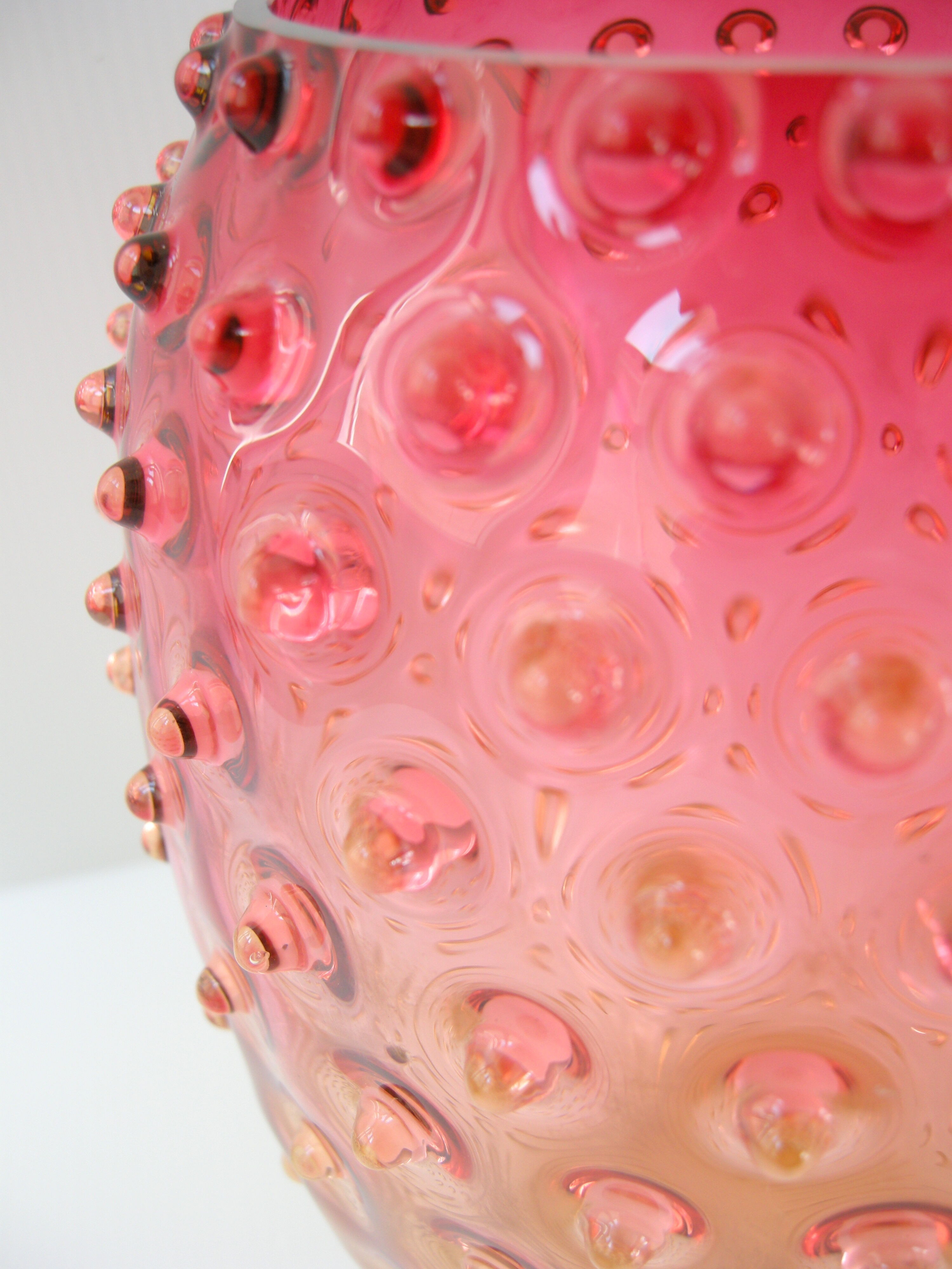 Vintage vase bubble glass 1960