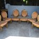 2 fauteuils 4 chaises salon Louis XVI époque XIXeme