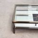 Rare Maison Jansen (attr.) sliding coffee table with bottle holder