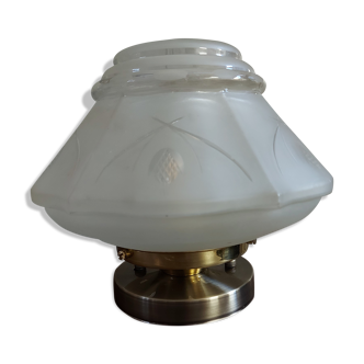 Lampe art-déco blanche