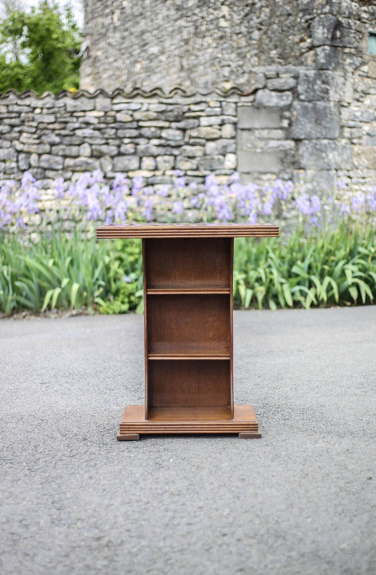 Vintage wooden furniture, wooden console, altar, end table, desk