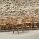 Série de 15 chaises bistrot