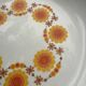 Large plate Schumann Arzberg Bavaria – Vintage orange flowers from the 70s