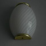 1980s Murano wall lights - Italian design - Swirled glass and brass