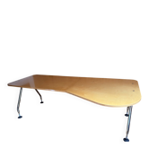 Bureau postmoderne en placage de bois et chrome par Antonio Citterio pour Vitra, années 90