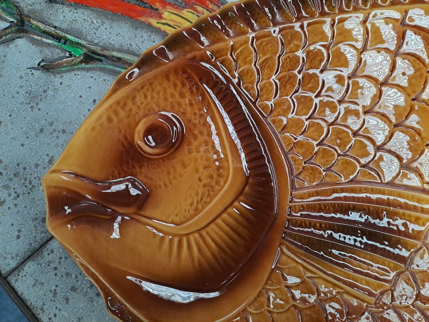 Plat à poisson Sarreguemines