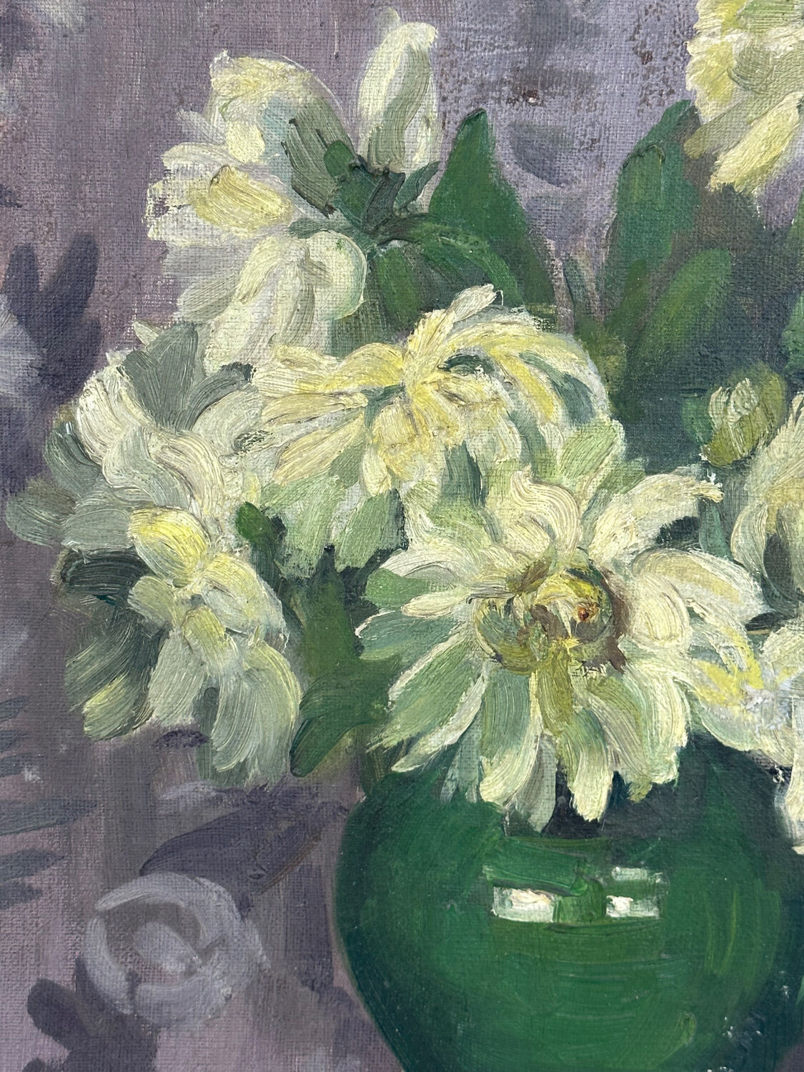 Vintage painting bouquet of flowers