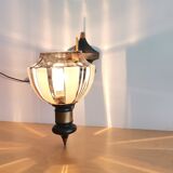 Art Deco metal glass wall sconce lamp