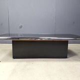 Table basse chromée vintage, années 1970