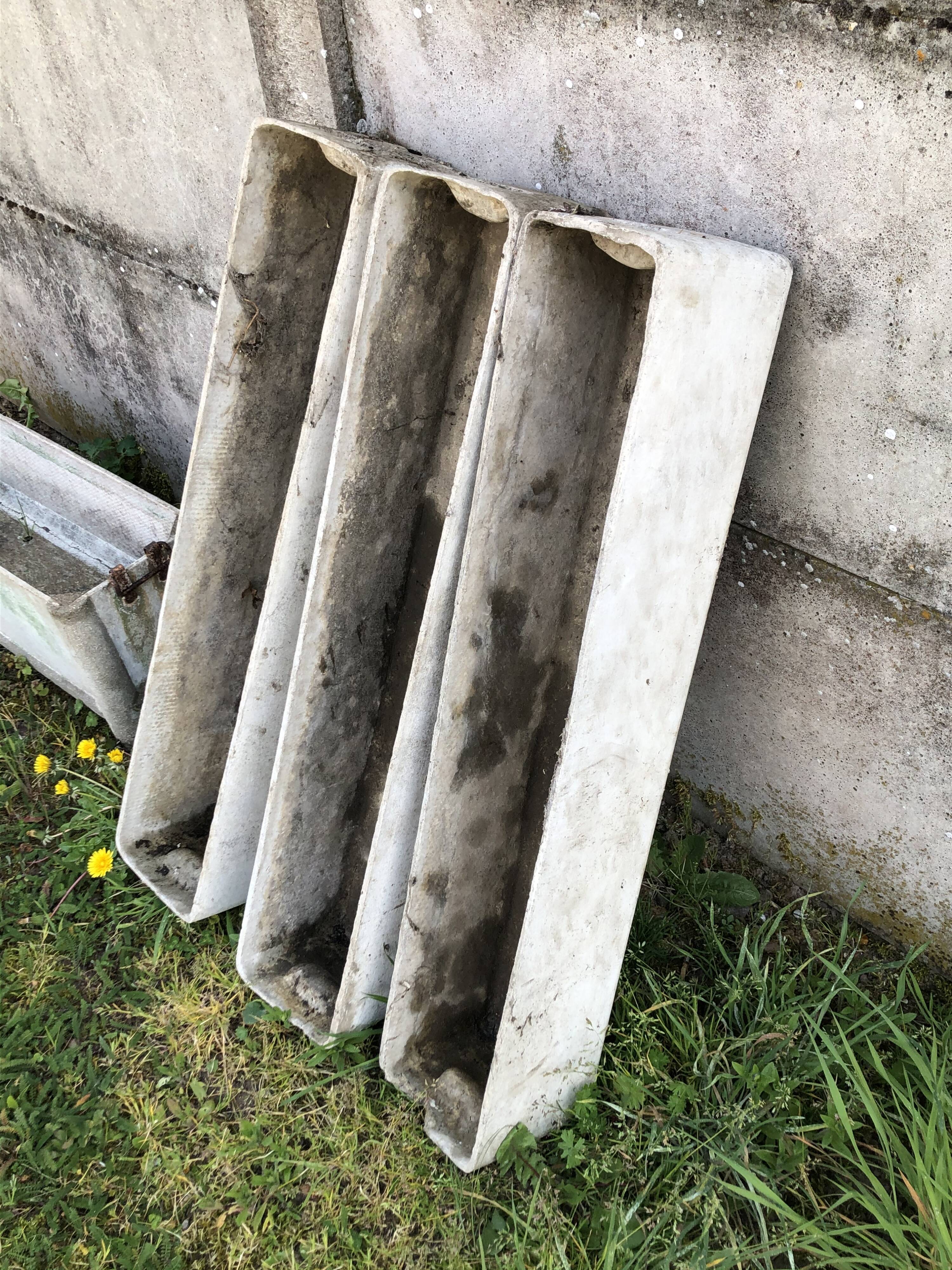 Three cement planter 1950