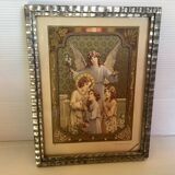 Old art deco religious frame