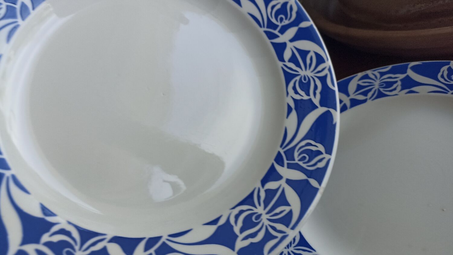 3 plates Digoin Sarreguemines Floral model