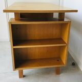 Vintage desk with drawers and side shelves - 1960