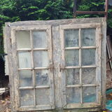 Window with 2 leaves and frame