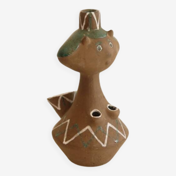 Vase danois anthropomorphe en ceramique 1960