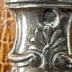 Art-Nouveau Sauce Spoon Floral Decor - Silver & Vermeil
