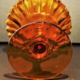Large orange Bohemian crystal candy maker