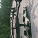 Pair of black wrought iron wall sconces - neo-Gothic style - from the 1950s