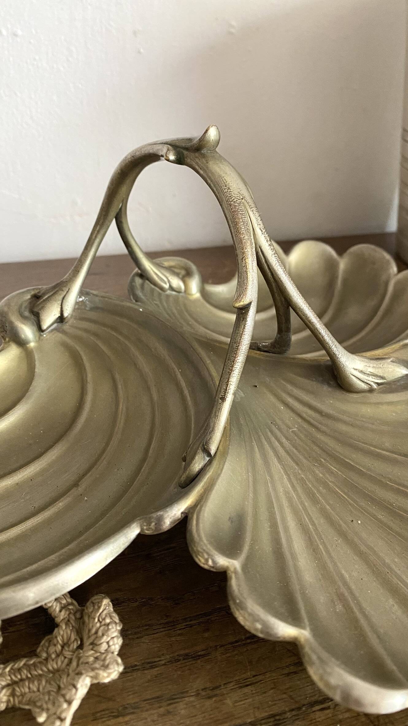 Art Nouveau silver-plated serving tray