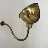 Pair of vintage brass wall lights, France 1970