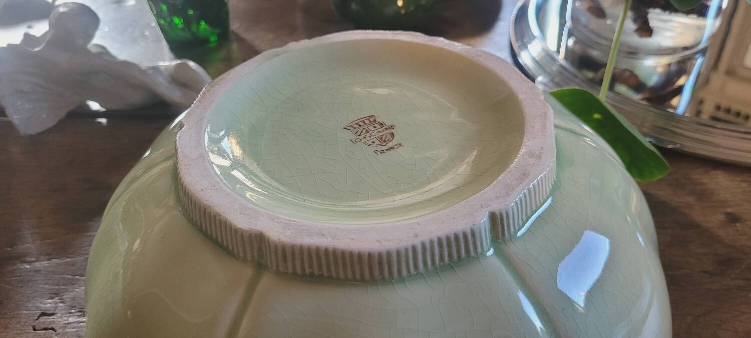 Longchamp cracked ceramic salad bowl