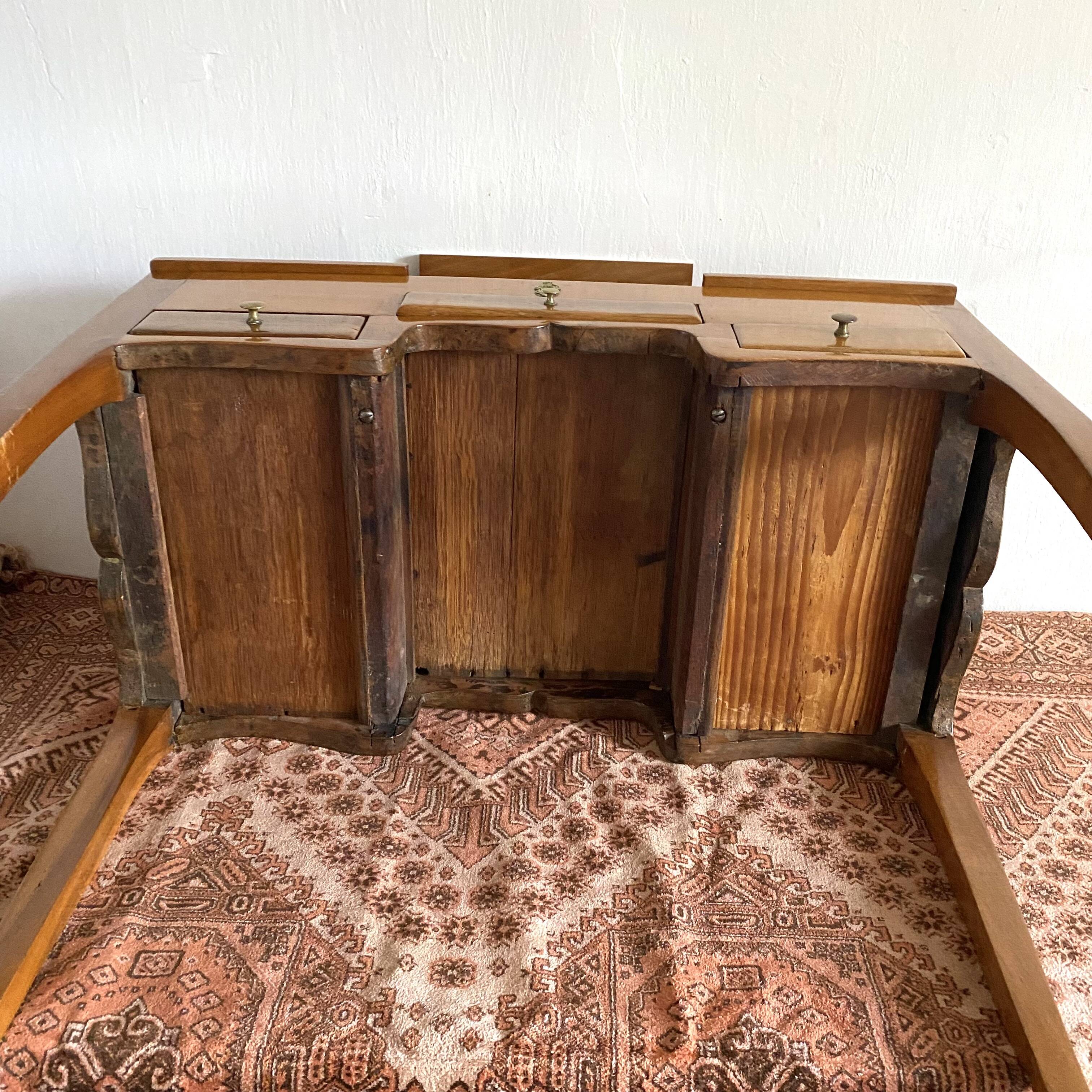 Louis xv style fruit wood dressing table