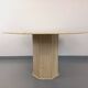 Vintage octagonal travertine dining table from the 70s 80s