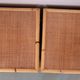 Pair of bedside tables in rattan bamboo and vintage canning Dal vera