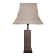 70s brushed aluminum lamp