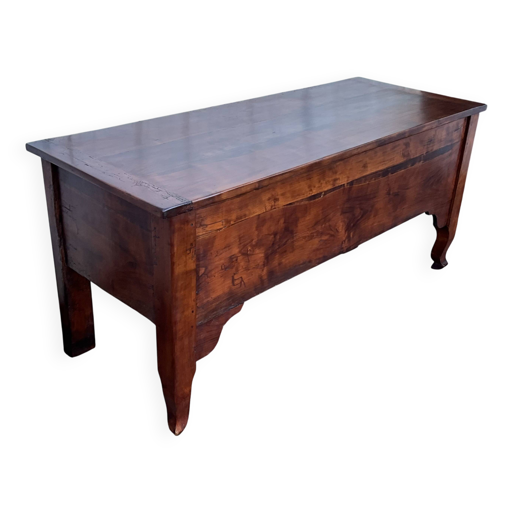 Solid cherry wood chest – late 19th century