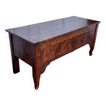 Solid cherry wood chest – late 19th century