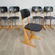 Set of 5 adult Casala chairs 60s