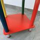 1980s side table with crayons, attributed to Pierre Sala.