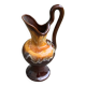 Carafe with handle, jug, vase in Vallauris style enamelled ceramic
