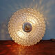 Large honeycomb glass ceiling light and brass, Glasshütte Limburg, 1970